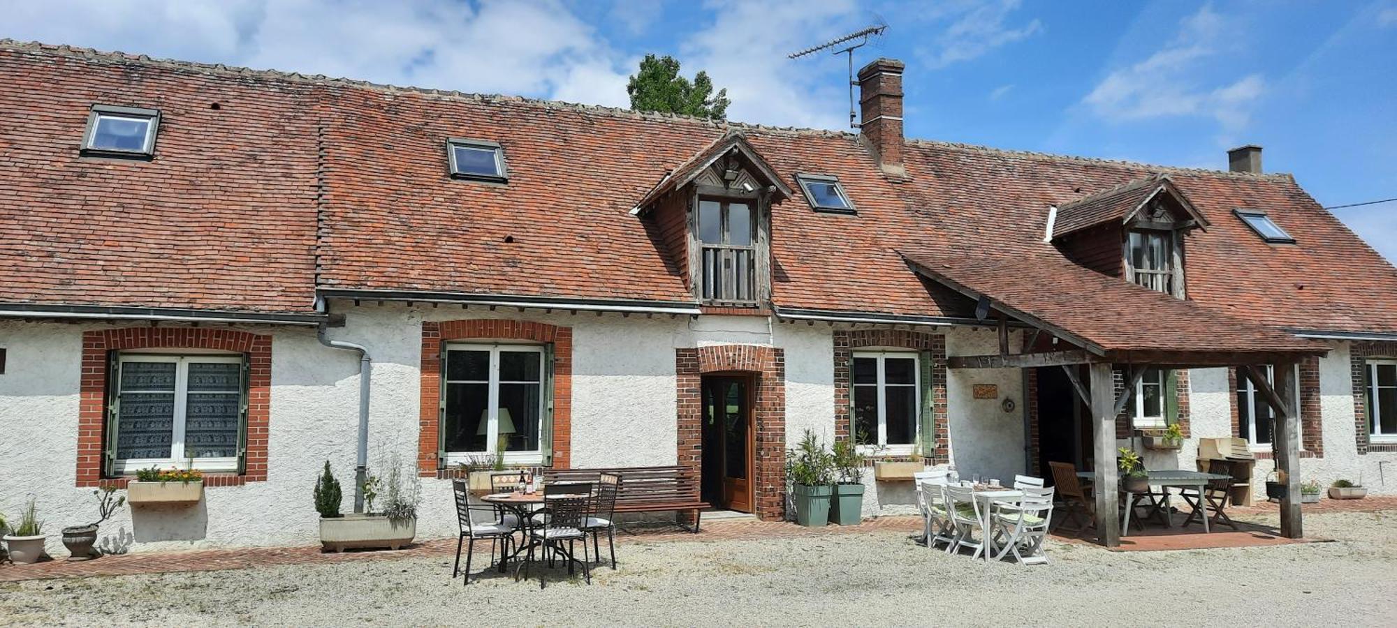 B&B Ferme De La Rouzannerie Pour 2 Ou Famille Lanneray Buitenkant foto